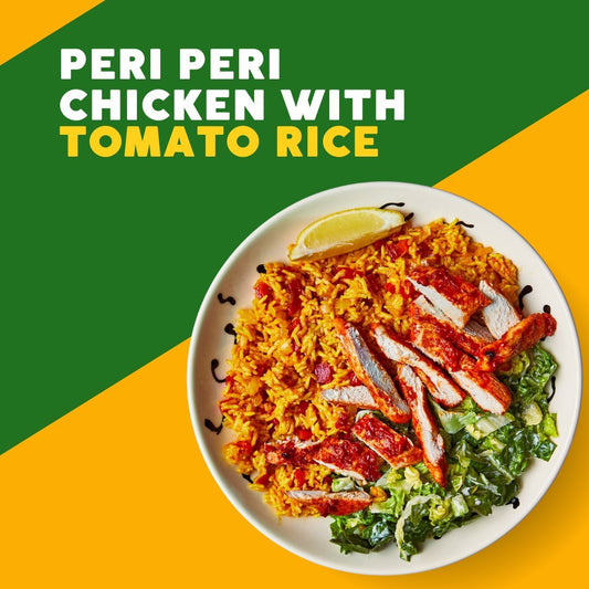 Peri Peri Chicken with Tomato Rice - Joshua Meals