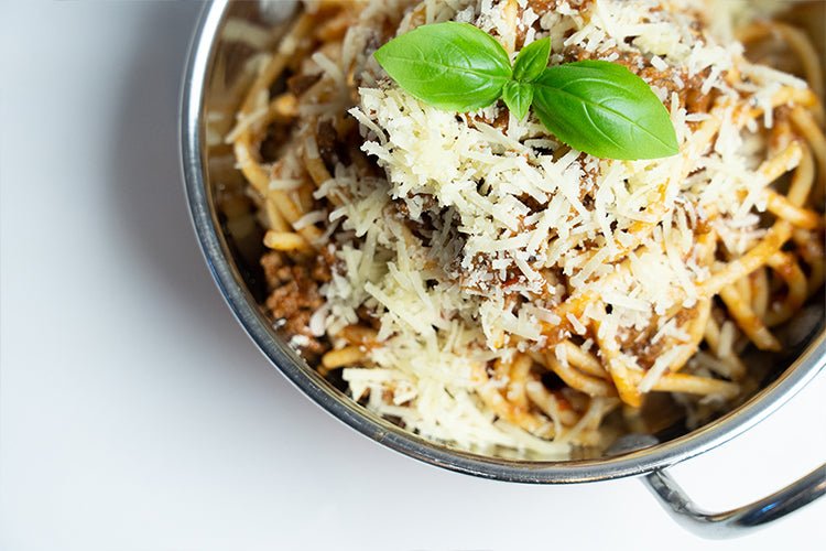 Red Wine & Balsamic Spaghetti Bolognese - Joshua Meals