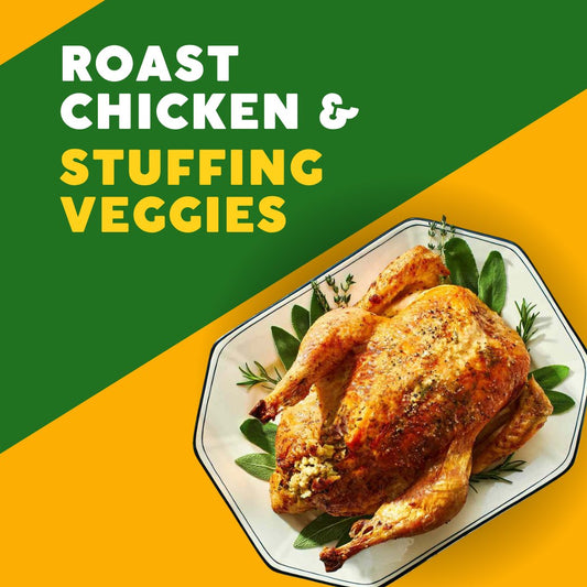 Roast Chicken & Stuffing Veggies - Joshua Meals