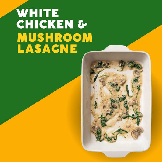 White Chicken & Mushroom Lasagne - Joshua Meals