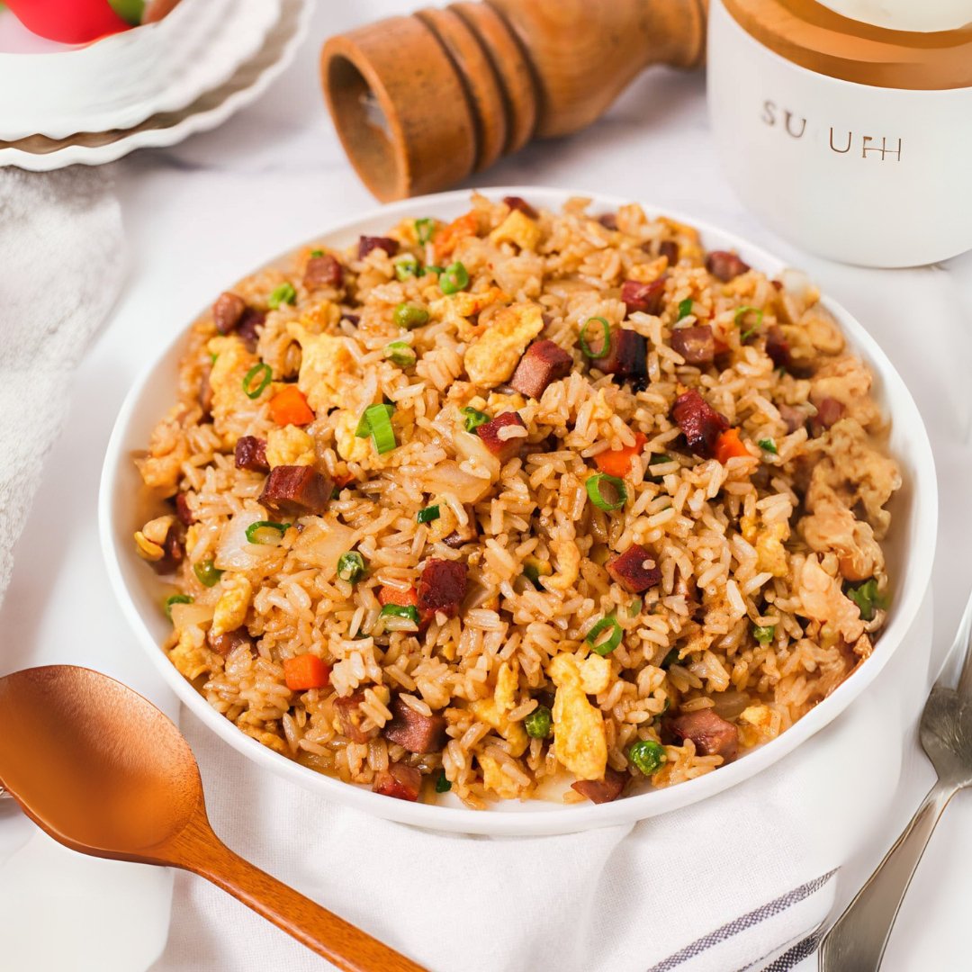 BBQ Pork Fried Rice - Prepared Healthy Meals at Joshua Meals.