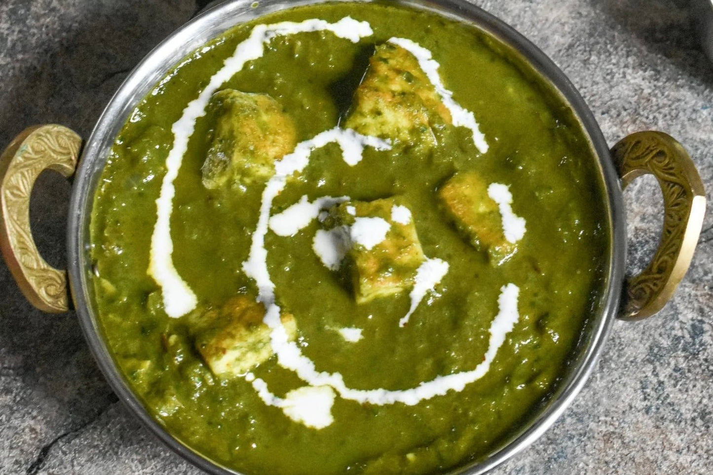 Creamy Palak Paneer with Steamed Rice - Joshua Meals