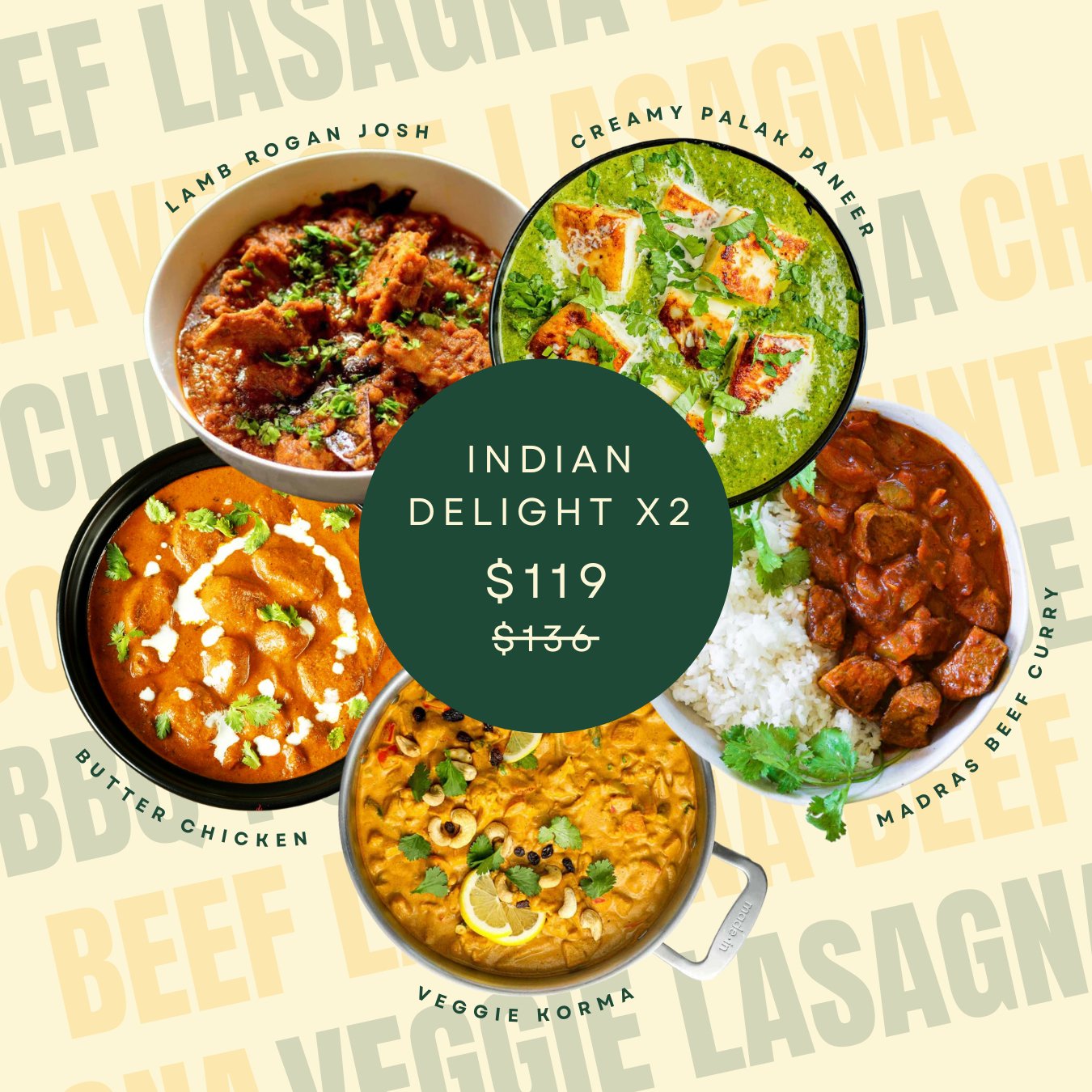 Indian Cuisine - Bundle Prepared Healthy Meals at Joshua Meals.