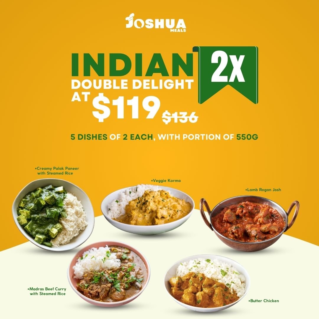 Indian Cuisine - Bundle Freshly Cooked at Joshua Meals