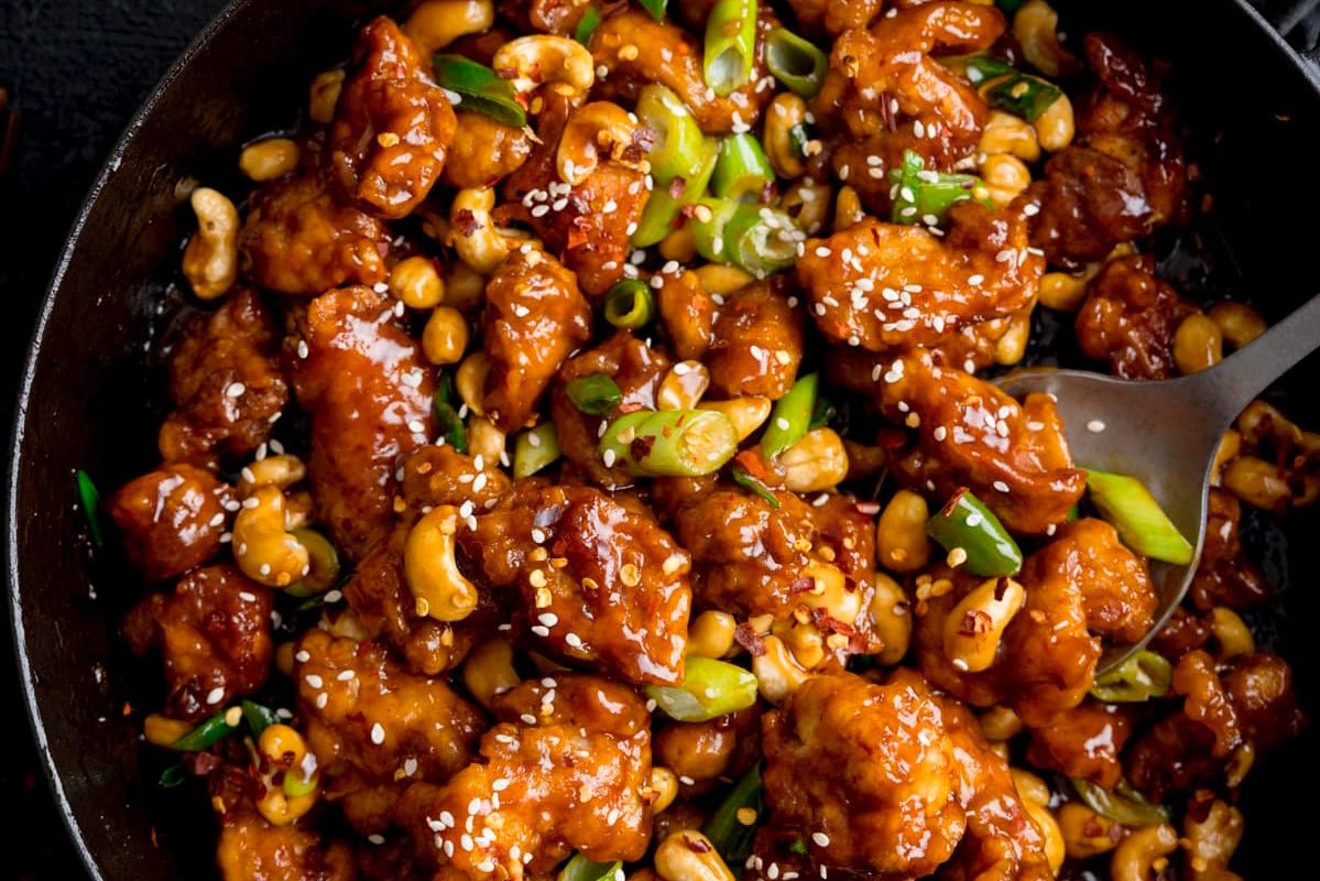 Sticky Cashew Chicken - Joshua Meals