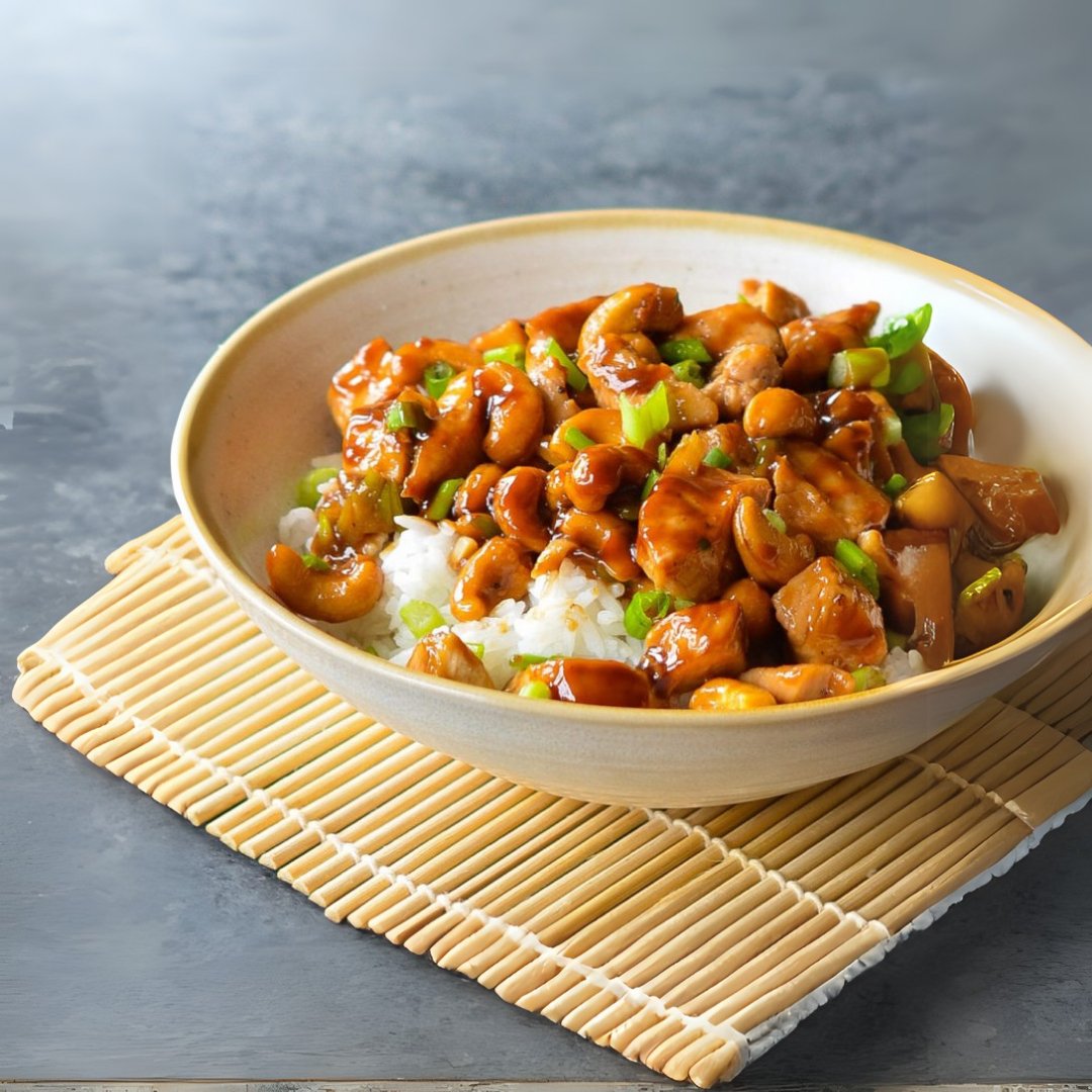 Sticky Cashew Chicken - Prepared Healthy Meals at Joshua Meals.